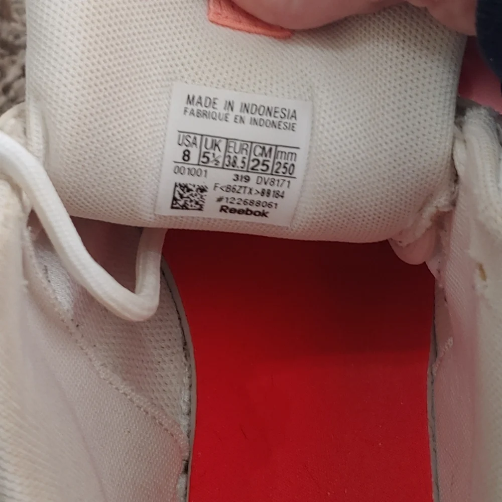 Reebok Classic Aztrek Double Mix Sneakers Women's Size 8 White Retro Chunky Shoe